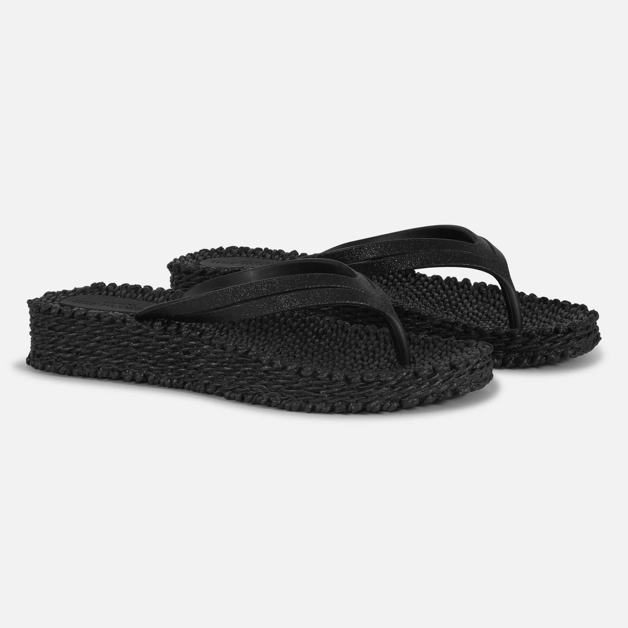 Slippers met lichte plateauzool CHEERFUL13 - 001 Black | Black