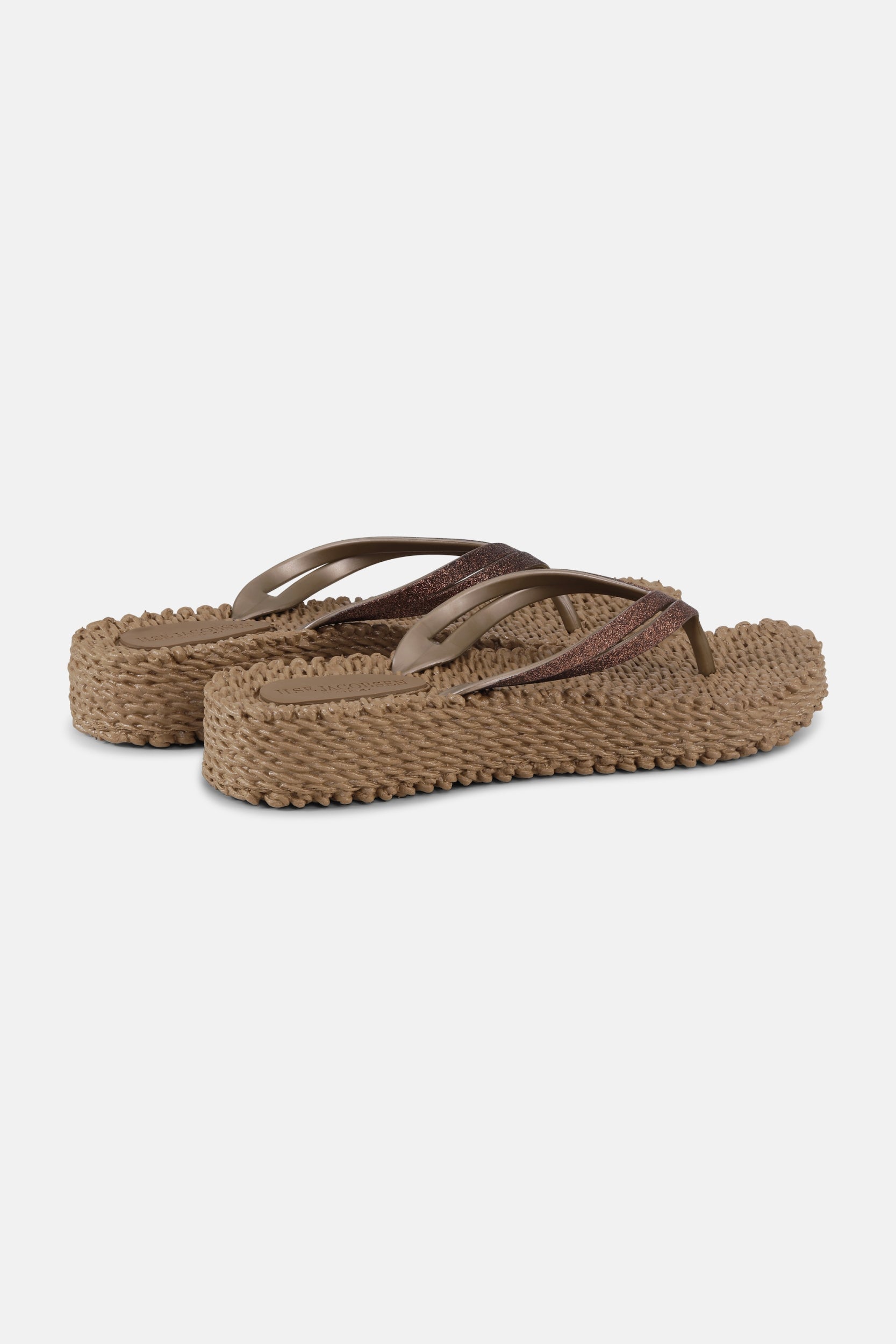 Slippers met lichte plateauzool CHEERFUL13 - 248 Mocca | Mocca | Flip Flop | Ilse Jacobsen