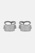 Slippers met lichte plateauzool CHEERFUL13 | Silver | Flip Flop | Ilse Jacobsen