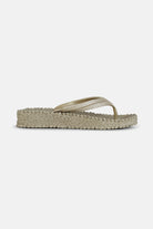 Slippers met lichte plateauzool CHEERFUL13 | Platin | Flip Flop | Ilse Jacobsen