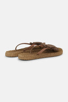 Slipper met bloem CHEERFUL16F | Mocca | Flip Flop | Ilse Jacobsen
