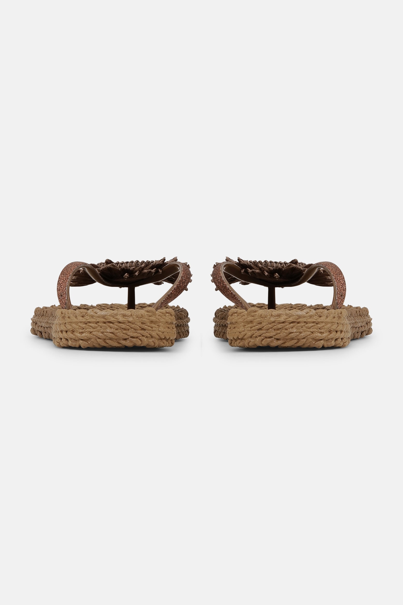 Slipper met bloem CHEERFUL16F | Mocca | Flip Flop | Ilse Jacobsen