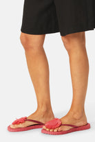 Slipper met bloem CHEERFUL16F | Baked Apple | Flip Flop | Ilse Jacobsen