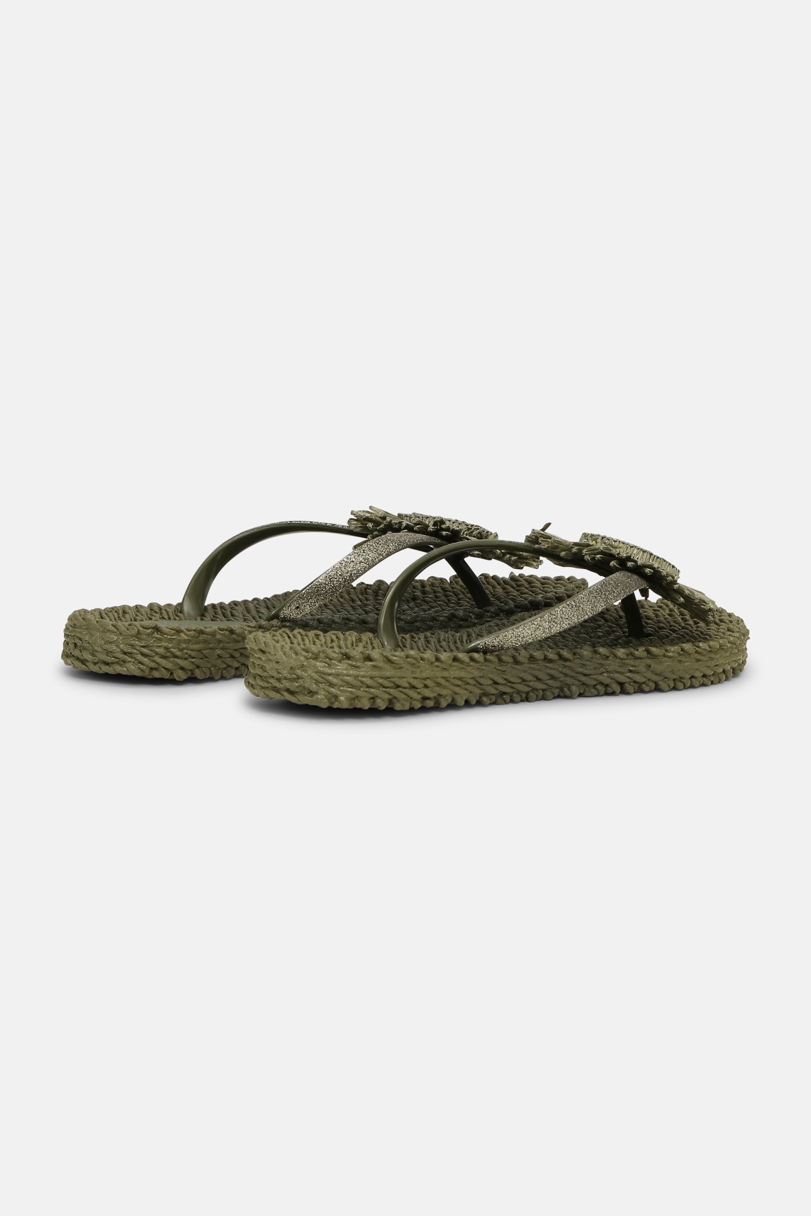 Slipper met bloem CHEERFUL16F | Army | Flip Flop | Ilse Jacobsen