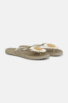 Slipper met bloem CHEERFUL16F | Platin | Flip Flop | Ilse Jacobsen