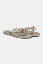 Slippers met Bloemen CHEERFUL18F | Platin | Shoes | Ilse Jacobsen