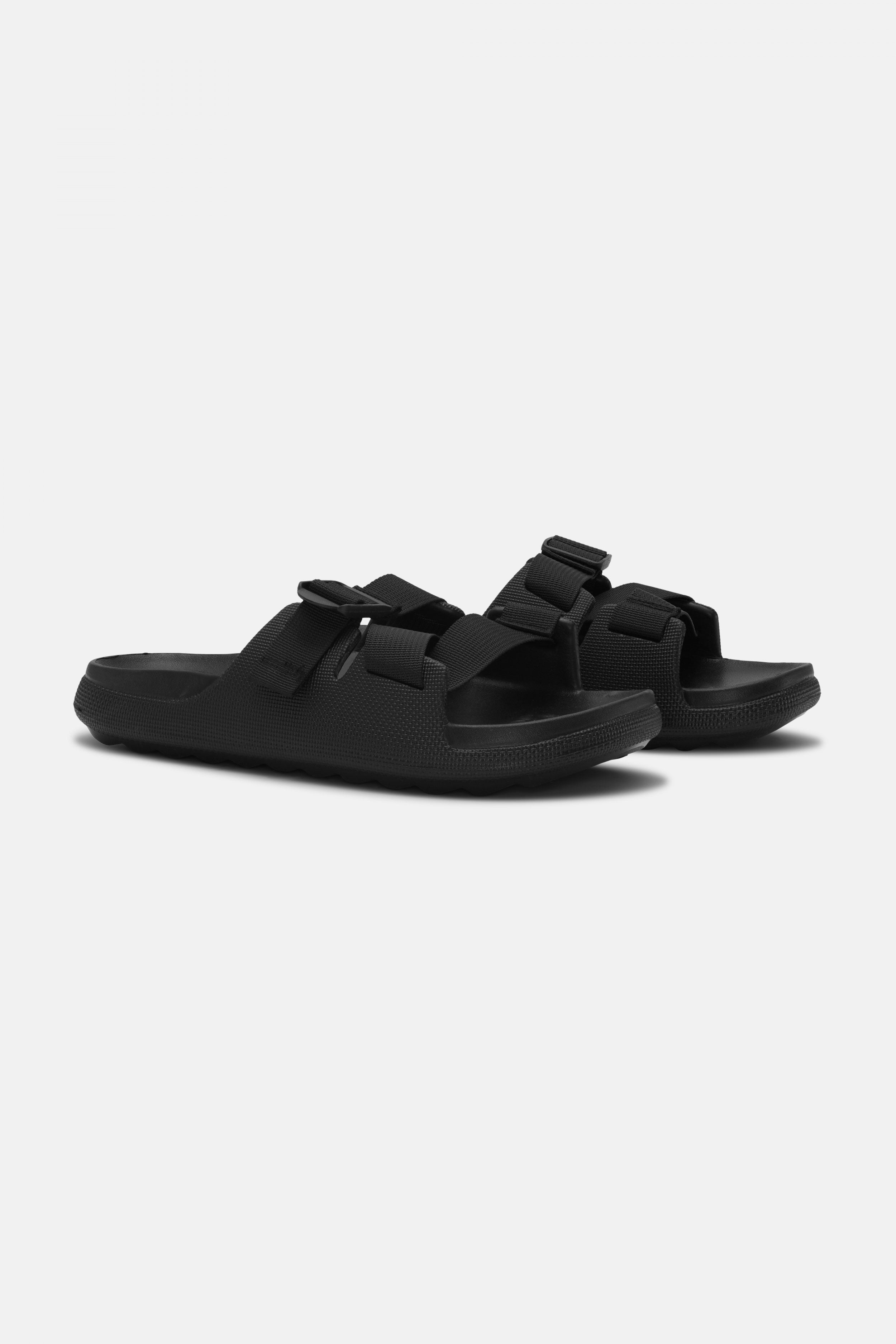 Sandalen met verstelbare band CHERIE1095 | Black | Flip Flop | Ilse Jacobsen