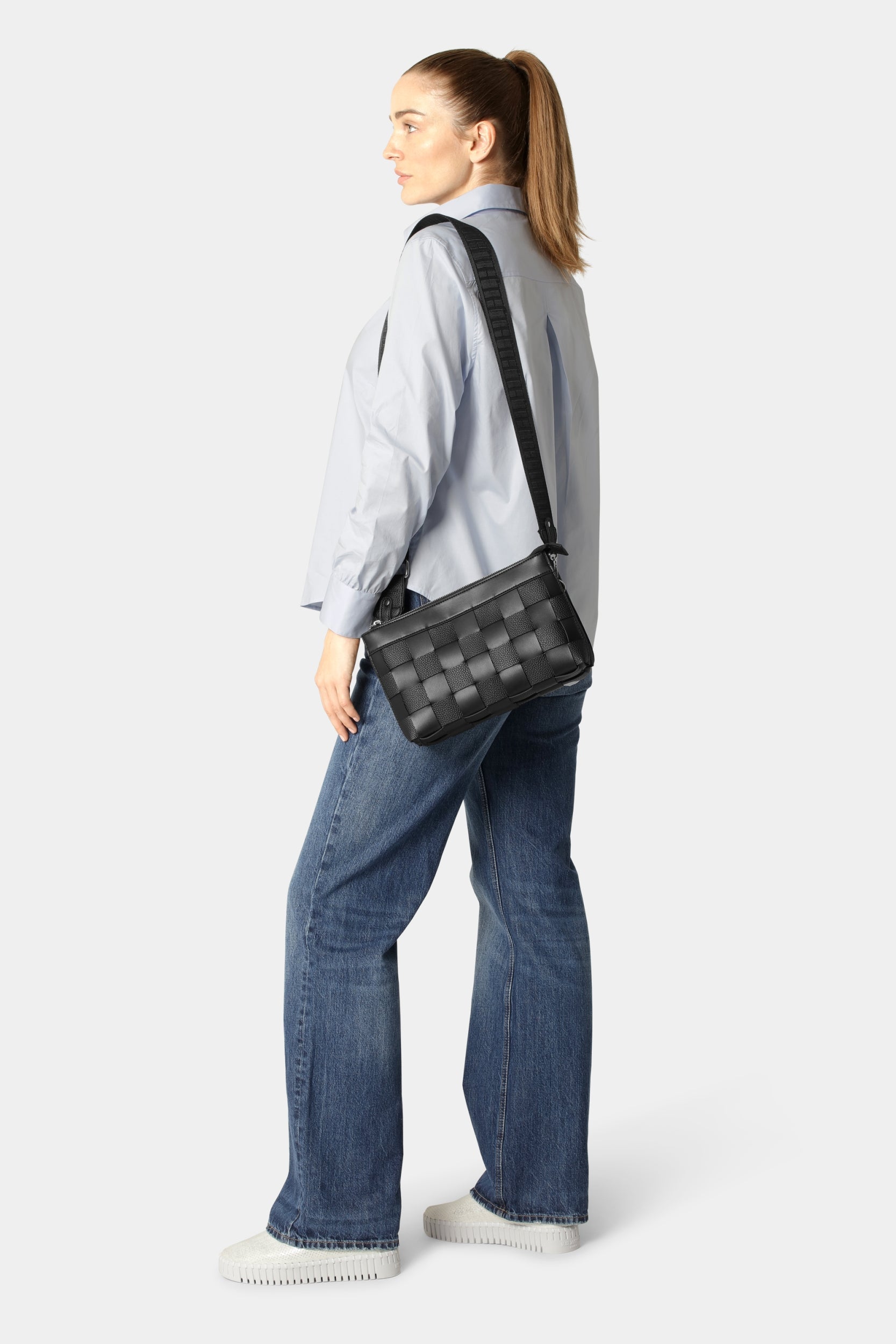 Kleine Crossbody Tas CHIP12 | Black | Bag | Ilse Jacobsen
