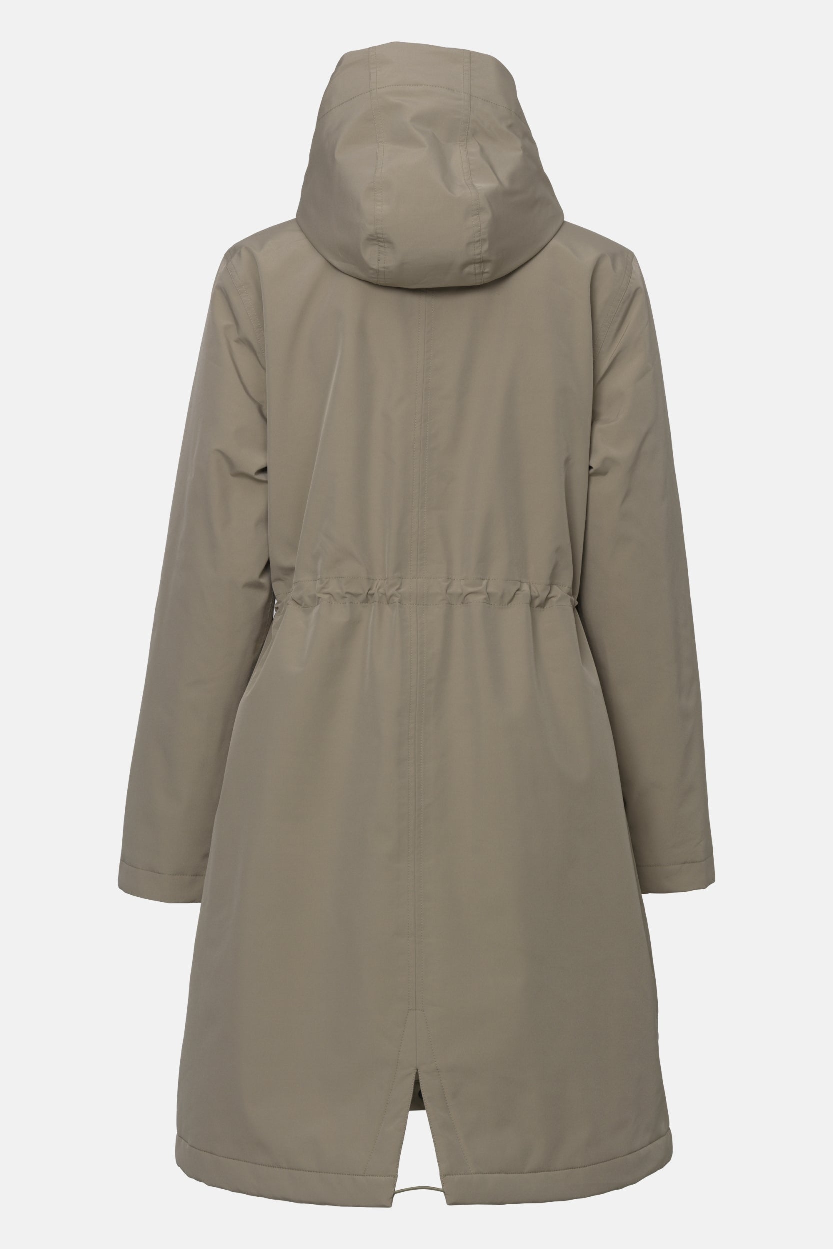 Gevoerde regenparka DASHRAIN01 | Greige | Jacket | Ilse Jacobsen