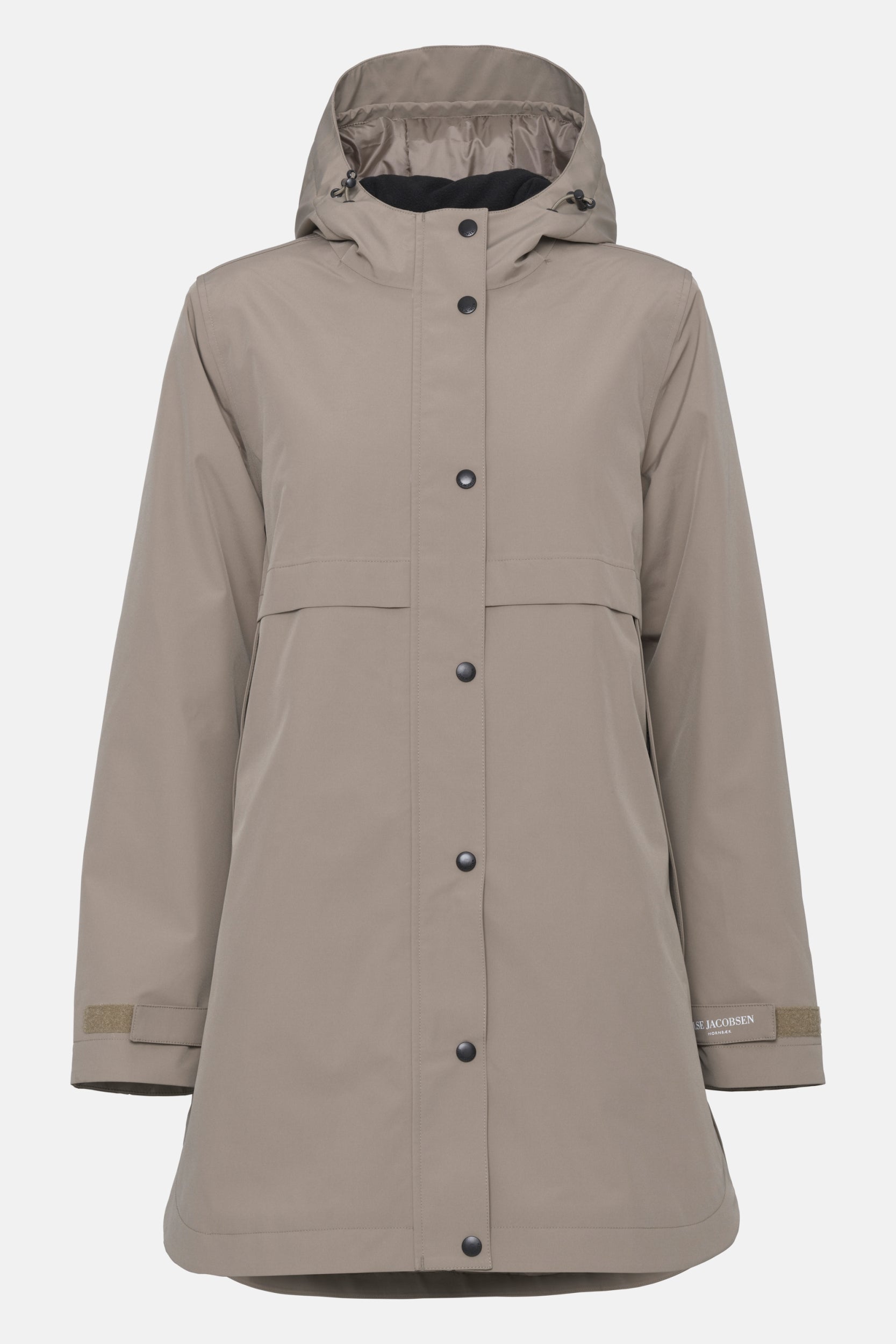 Gevoerde regenjas DASHRAIN02 | Greige | Jacket | Ilse Jacobsen