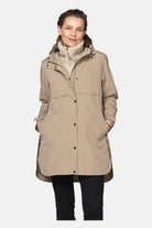 Gevoerde regenjas DASHRAIN02 | Greige | Jacket | Ilse Jacobsen