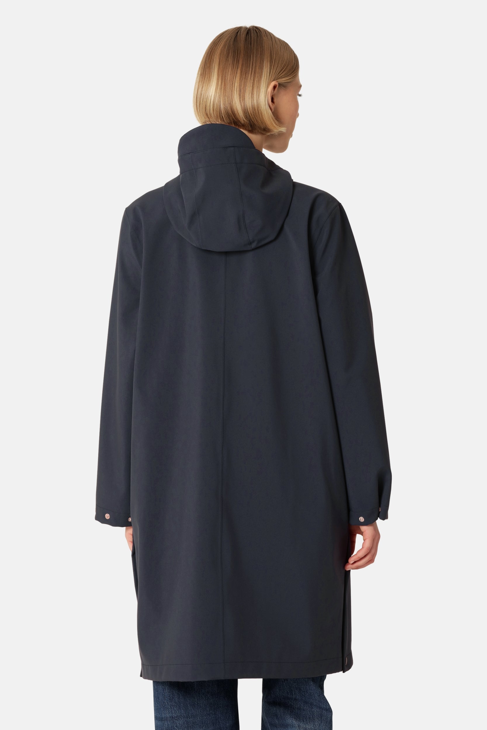 Lange Softshell Regenjas DAYBREAK03 | Dark Indigo | Raincoat | Ilse Jacobsen