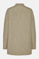 Kort Gewatteerd Jack met Ribboord DUNE02 | Greige | Jacket | Ilse Jacobsen