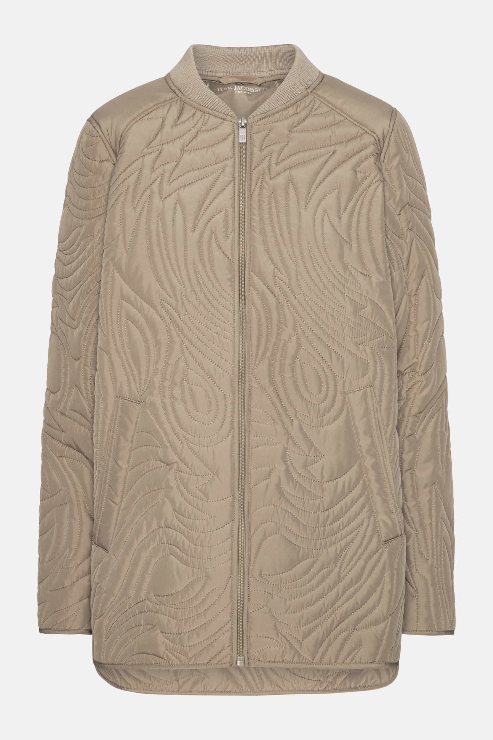 Kort Gewatteerd Jack met Ribboord DUNE02 | Coriander | Jacket | Ilse Jacobsen