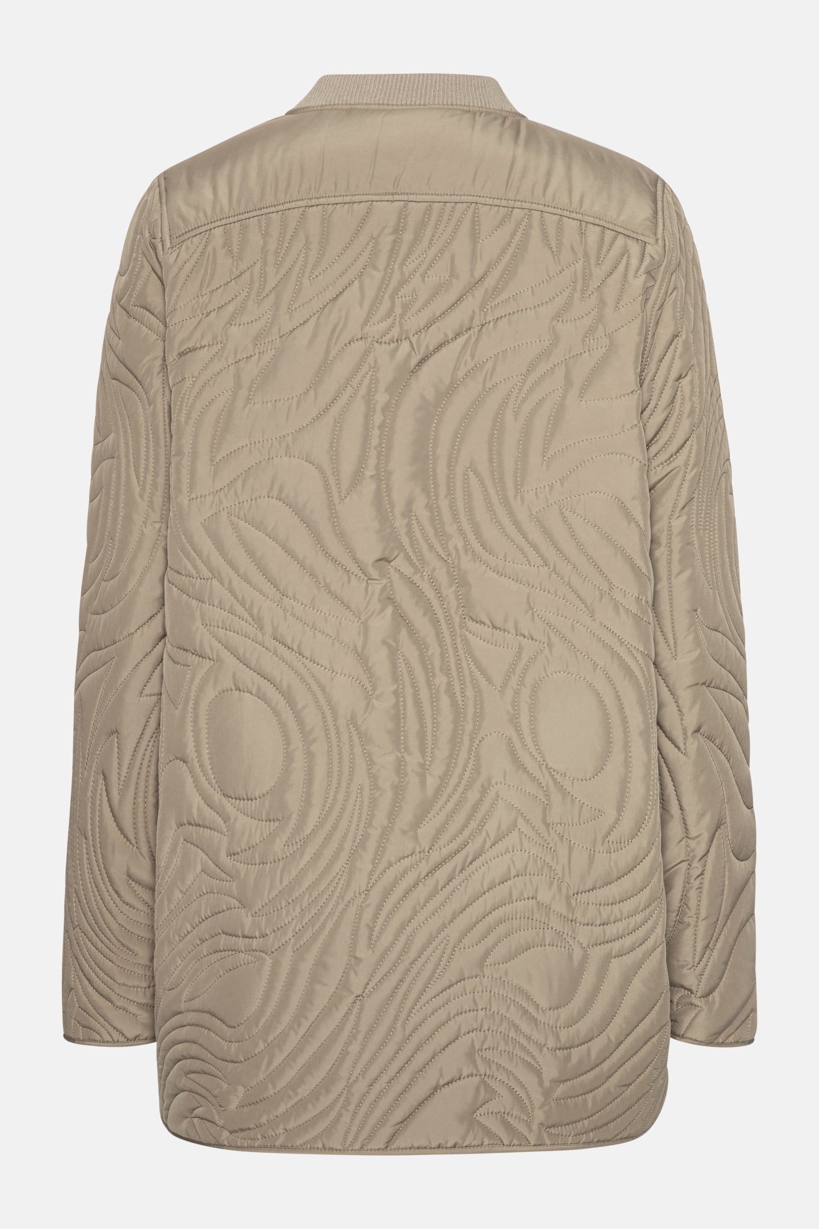 Kort Gewatteerd Jack met Ribboord DUNE02 | Coriander | Jacket | Ilse Jacobsen