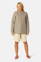 Kort Gewatteerd Jack met Ribboord DUNE02 | Coriander | Jacket | Ilse Jacobsen