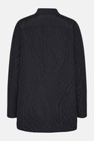 Kort Gewatteerd Jack met Ribboord DUNE02 | Dark Indigo | Jacket | Ilse Jacobsen