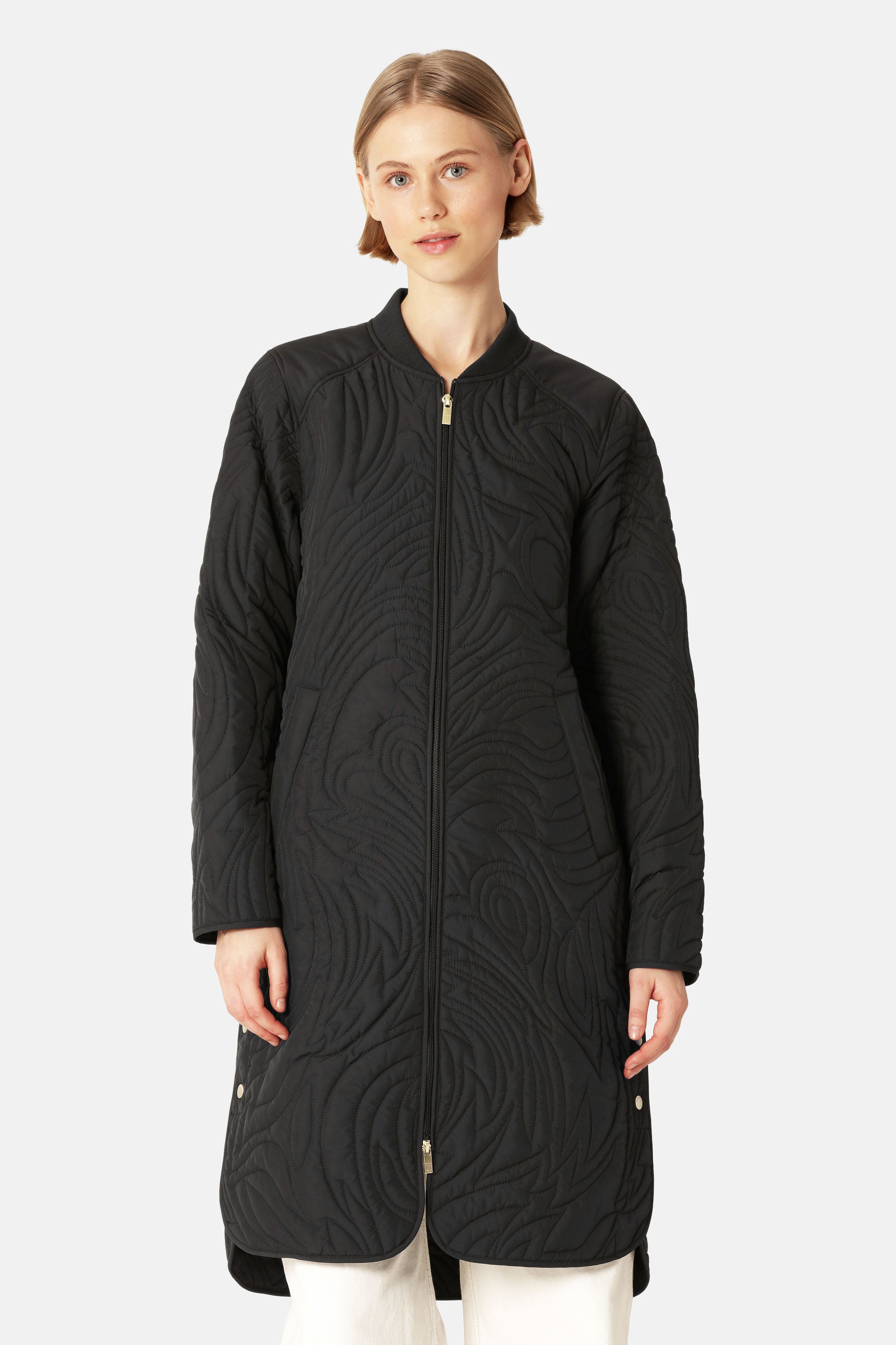 Lang Gewatteerd Jack DUNE06 | Black | Coat | Ilse Jacobsen