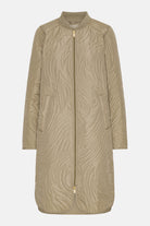 Gewatteerd Jack DUNE06 | Greige | Coat | Ilse Jacobsen