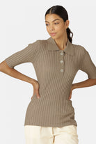 Polo GWEN4065 | Bleached Sand | Polo Shirt | Ilse Jacobsen