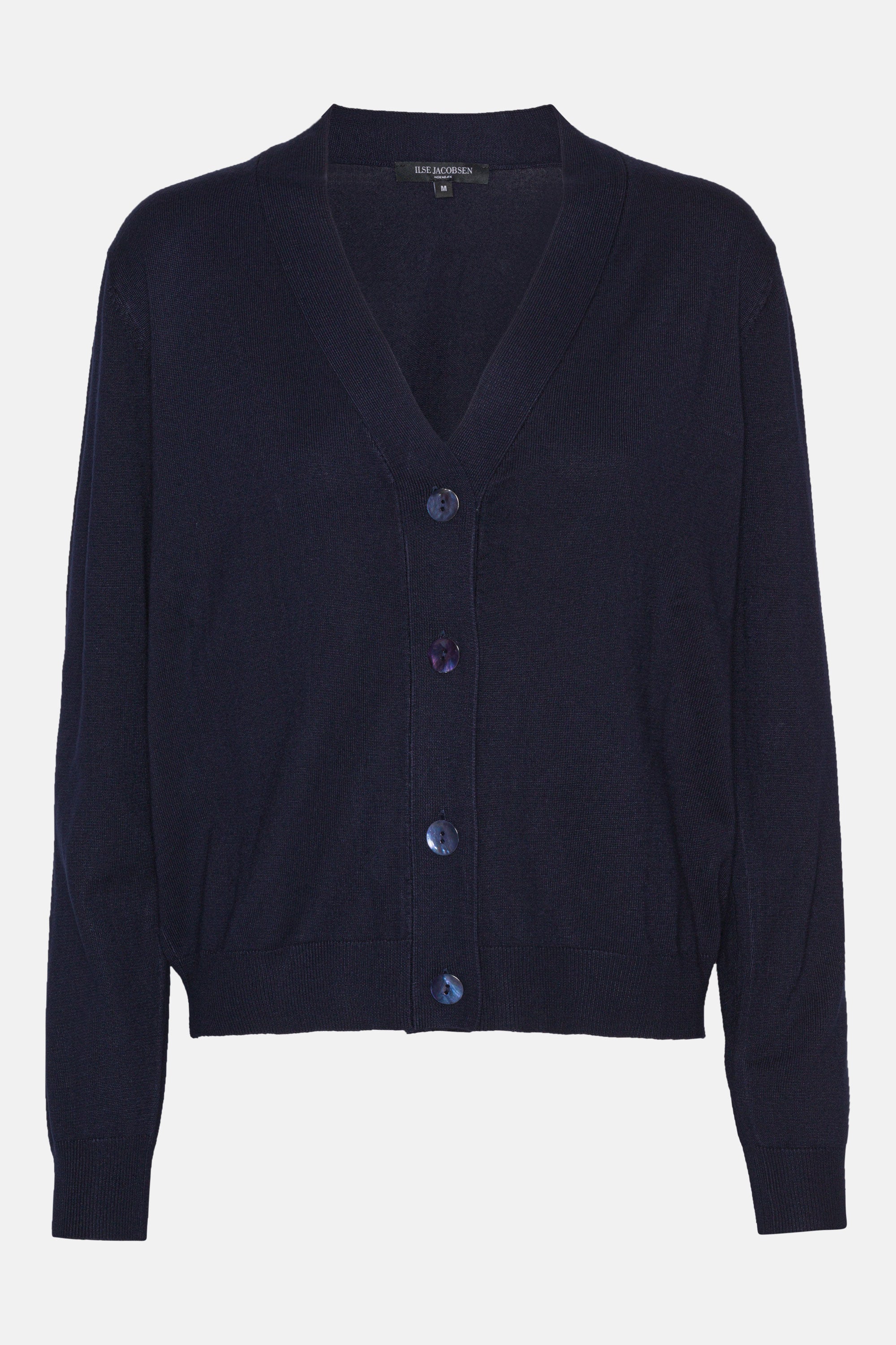 Gebreid vest GWEN4066 - 660 Dark Indigo | Dark Indigo | Cardigan | Ilse Jacobsen