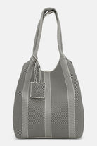 Gebreide Tas KNITTY01 | Milk Creme Black | Accessories | Ilse Jacobsen