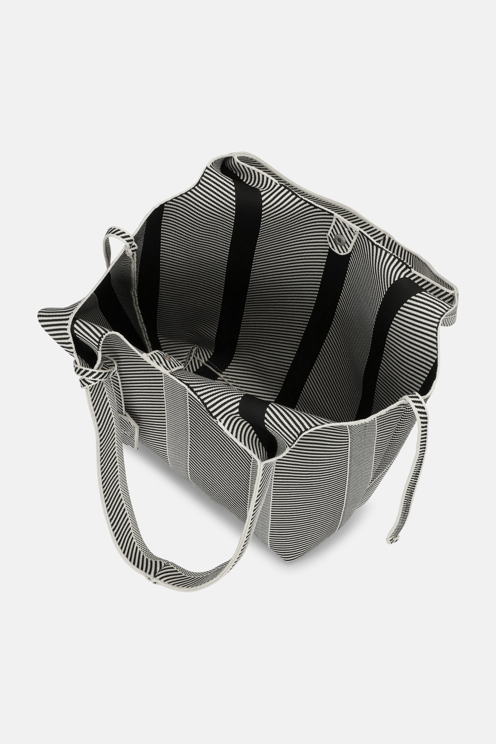 Gebreide Tas KNITTY01 | Milk Creme Black | Accessories | Ilse Jacobsen