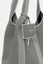 Gebreide Tas KNITTY01 | Milk Creme Black | Accessories | Ilse Jacobsen