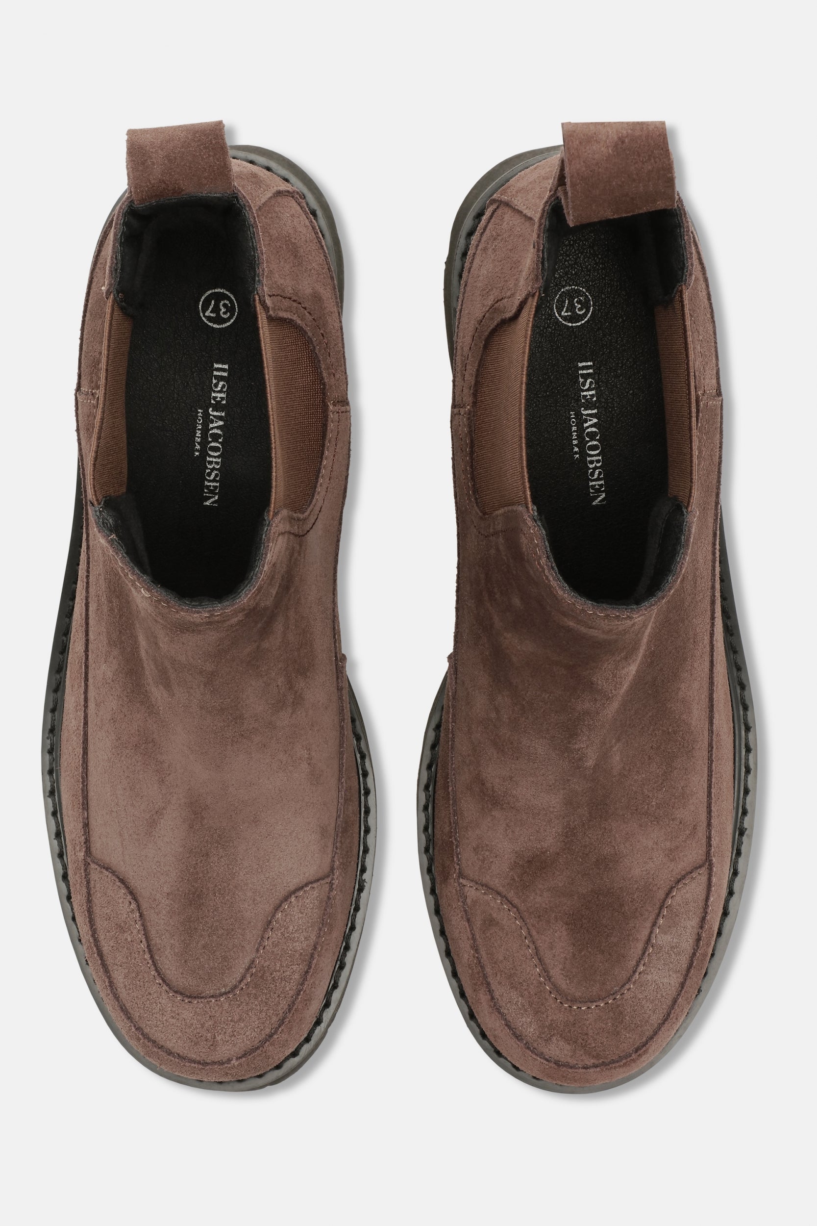 Suède Chelsea Enkellaarzen MILEY6010 - Chocolate Brown 229 | Chocolate Brown | Boots | Ilse Jacobsen