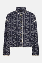 Korte Gewatteerde Jas OTTOMAQUILT01P | Dark Wildflower | Jacket | Ilse Jacobsen