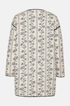 Gewatteerde Jas OTTOMAQUILT04P | White Wildflower | Jacket | Ilse Jacobsen
