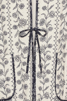 Gewatteerde Jas OTTOMAQUILT04P | White Wildflower | Jacket | Ilse Jacobsen