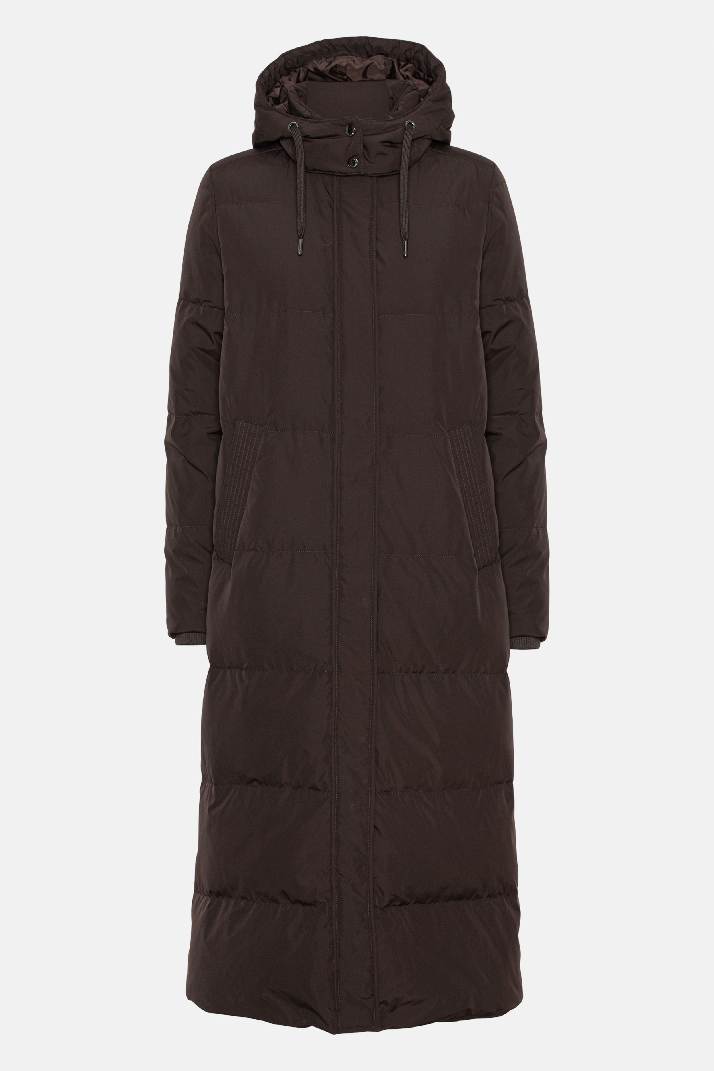 Lange Winterjas PEPPY03 | Ganache | Coat | Ilse Jacobsen