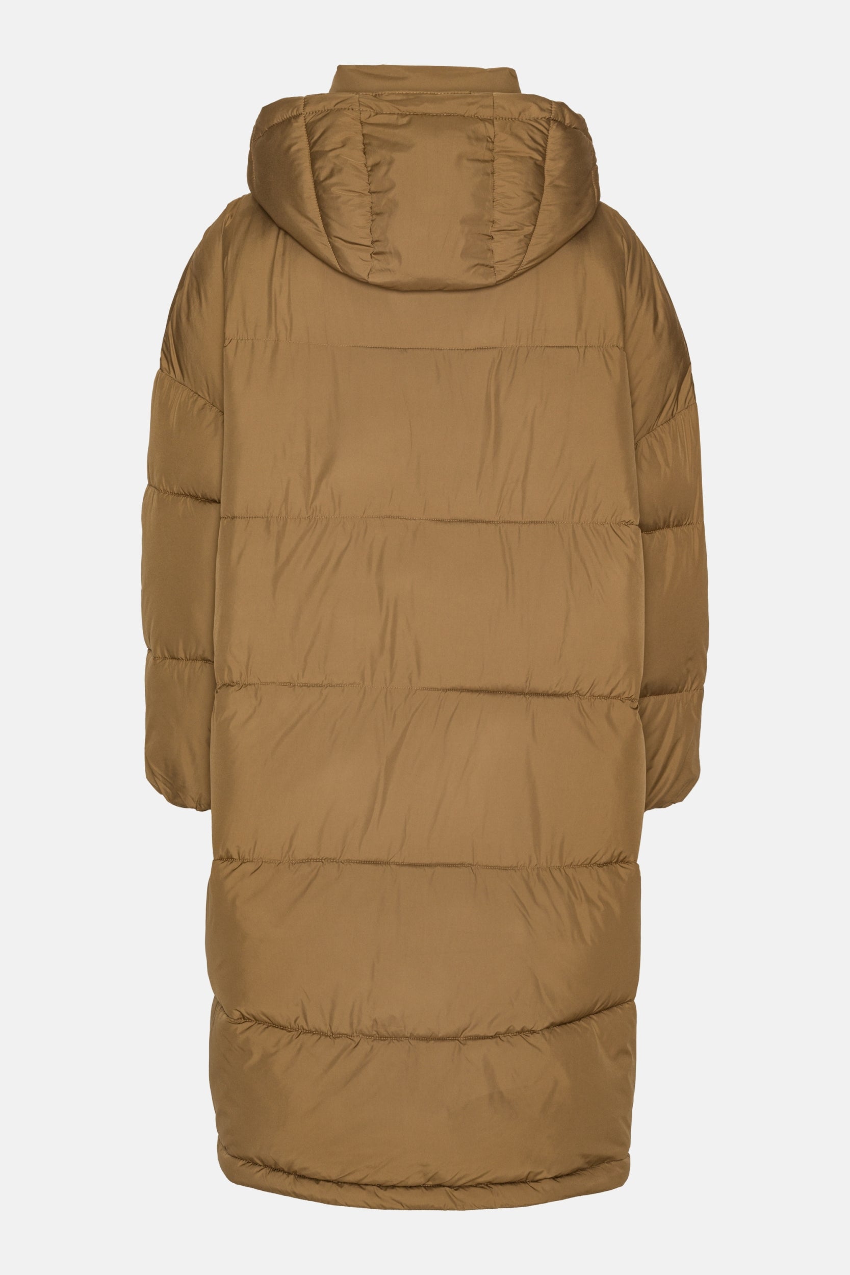 Lange Gewatteerde Jas PEPPY06 | Mocca | Coat | Ilse Jacobsen