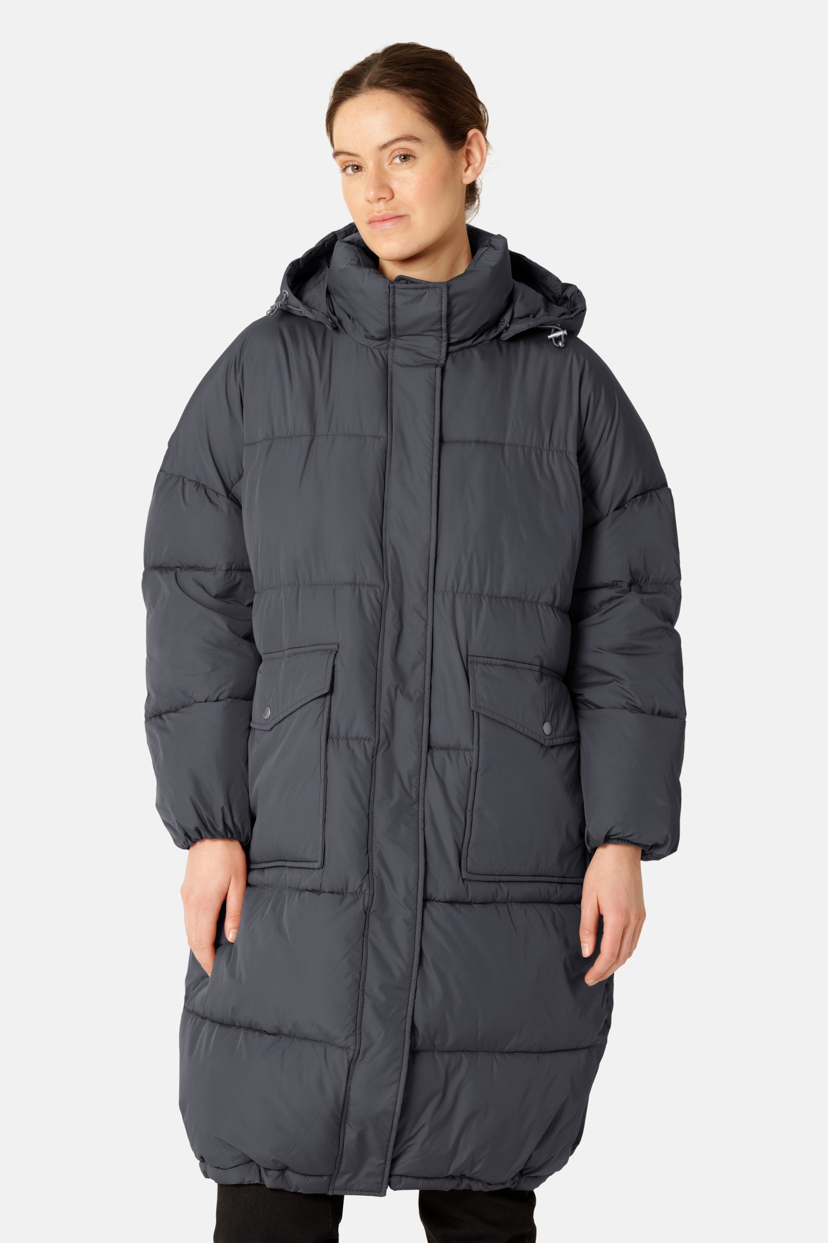 Lange Gewatteerde Jas PEPPY06 - 604 Ombre Blue | Ombre Blue | Coat | Ilse Jacobsen