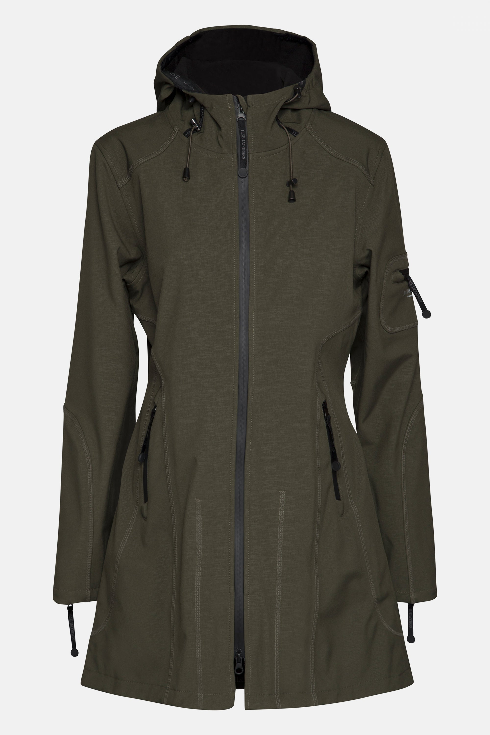 Softshell regenjas RAIN07 - 410 Army | Army | Raincoat | Ilse Jacobsen