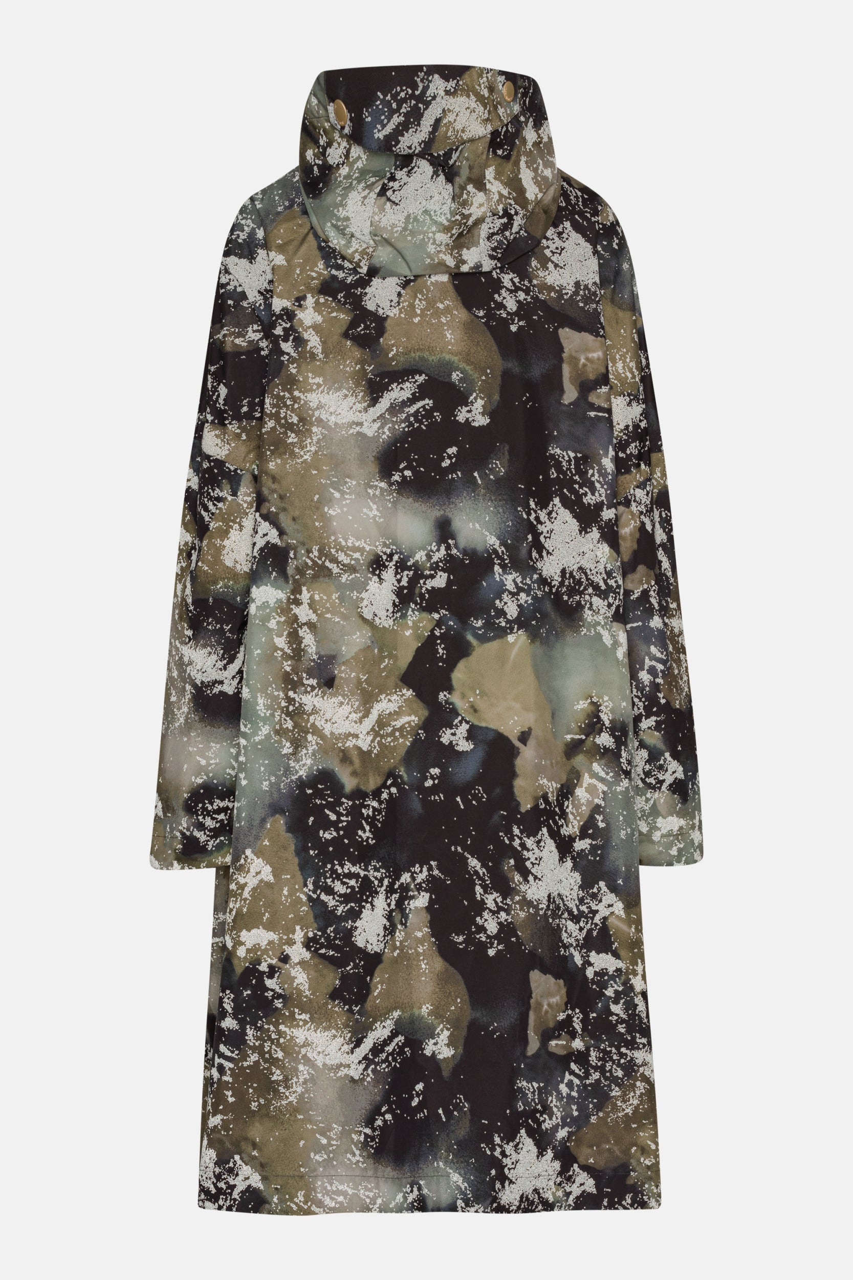 Poncho Regenjas RAIN222SPRP - 005 Moss Print | Ilse Jacobsen