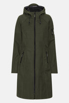 Softshell regenjas lang RAIN37L | Army | Raincoat | Ilse Jacobsen