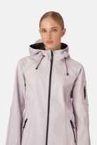 Softshell regenjas lang RAIN37L - 549 Concrete | Concrete | Raincoat | Ilse Jacobsen
