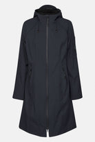 Softshell regenjas lang RAIN37L | Dark Indigo | Raincoat | Ilse Jacobsen