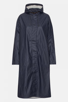 Regenjas lang RAIN71L | Dark Indigo | Raincoat | Ilse Jacobsen