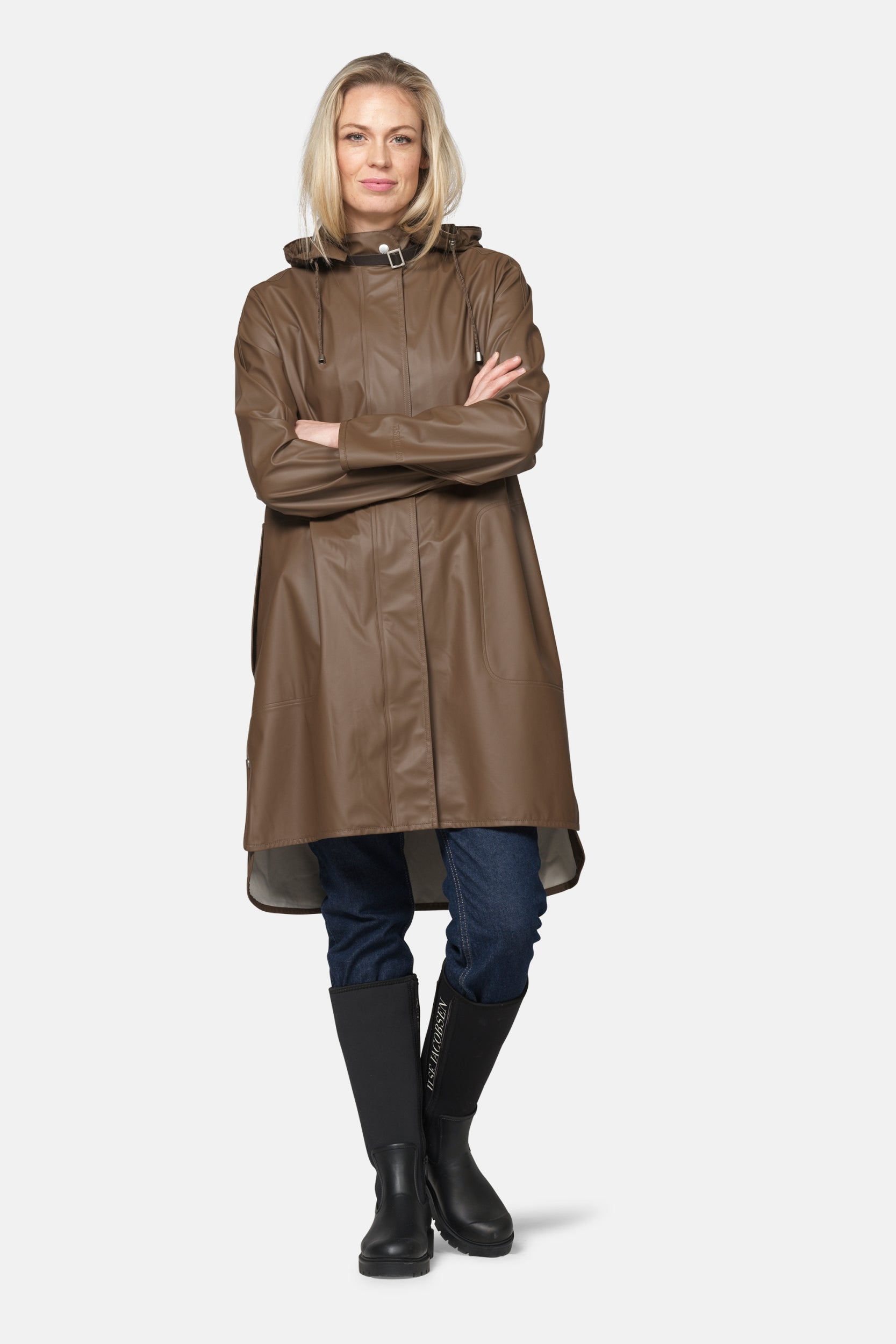 Regenjas in A-lijn RAIN71 | Mud | Raincoat | Ilse Jacobsen