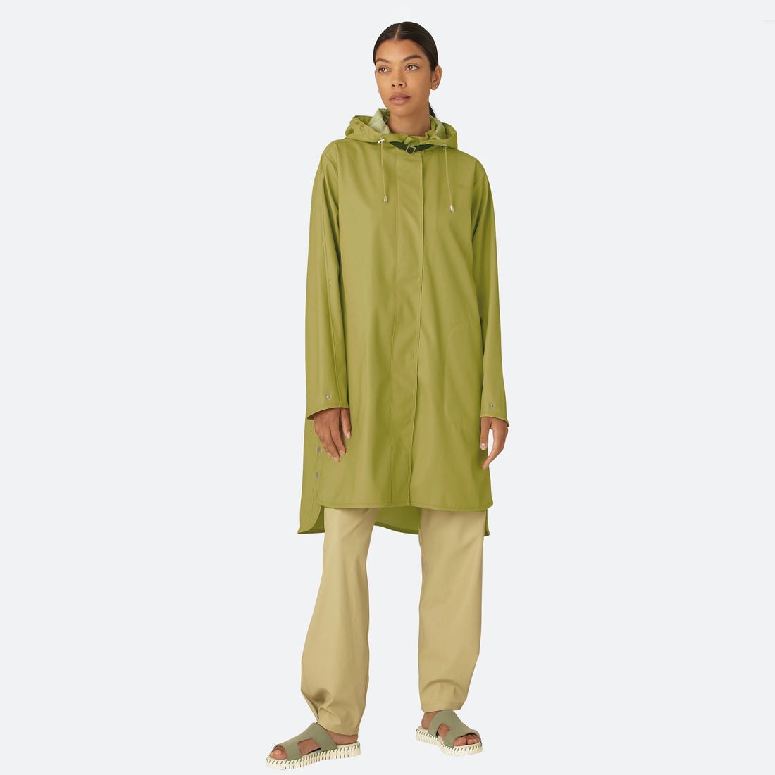Regenjas RAIN71 - 445 Moss | Moss | Raincoat | Ilse Jacobsen