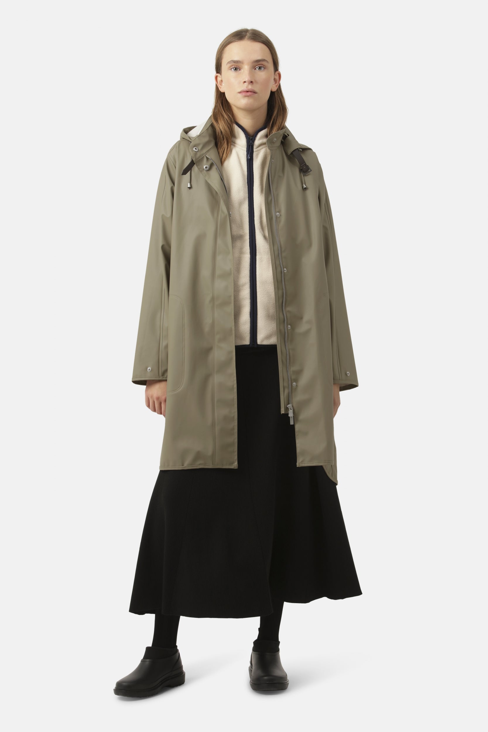 Regenjas RAIN71 - 496 Covert Green | Covert Green | Raincoat | Ilse Jacobsen