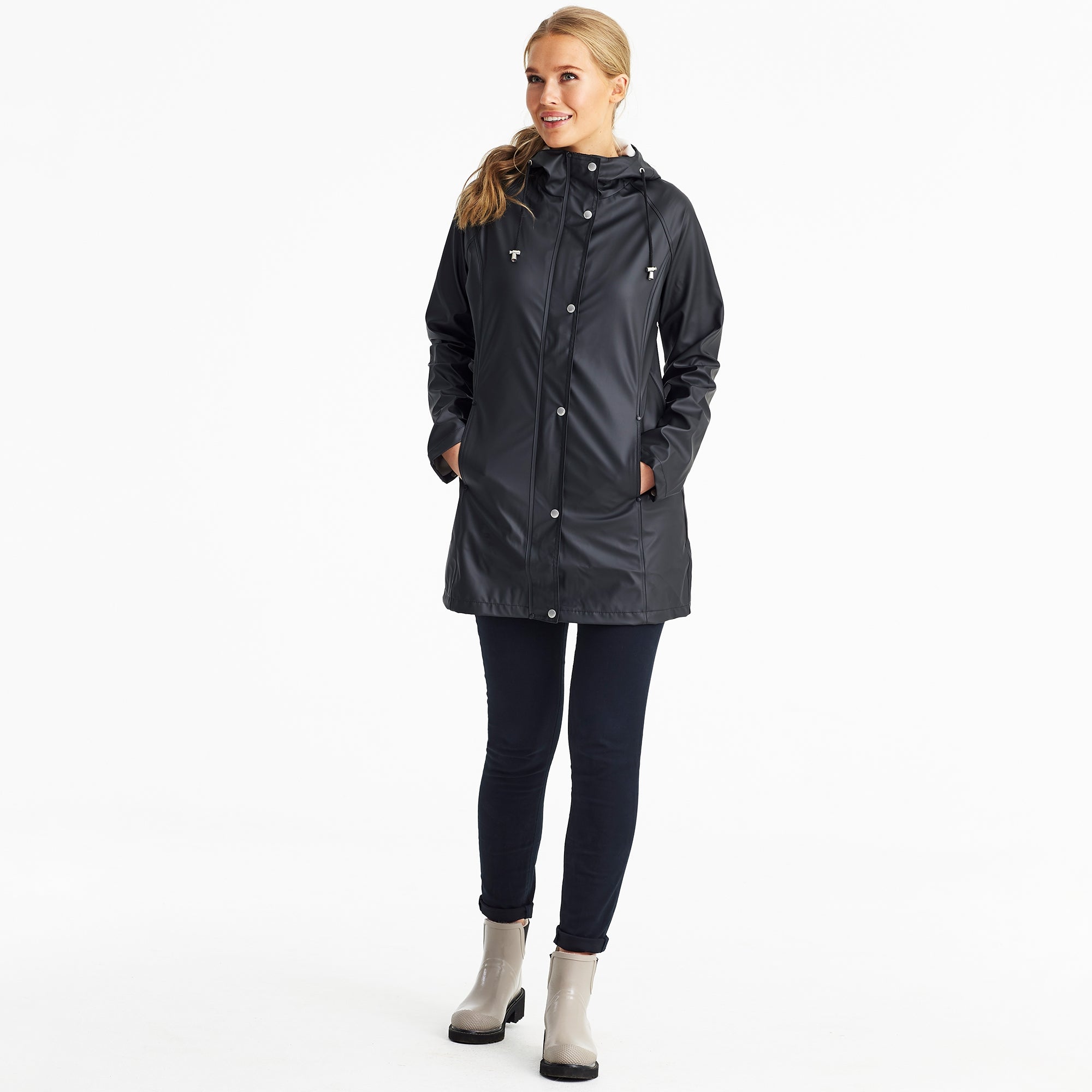 Regenjas RAIN87 - 001 Black | Black | Raincoat | Ilse Jacobsen