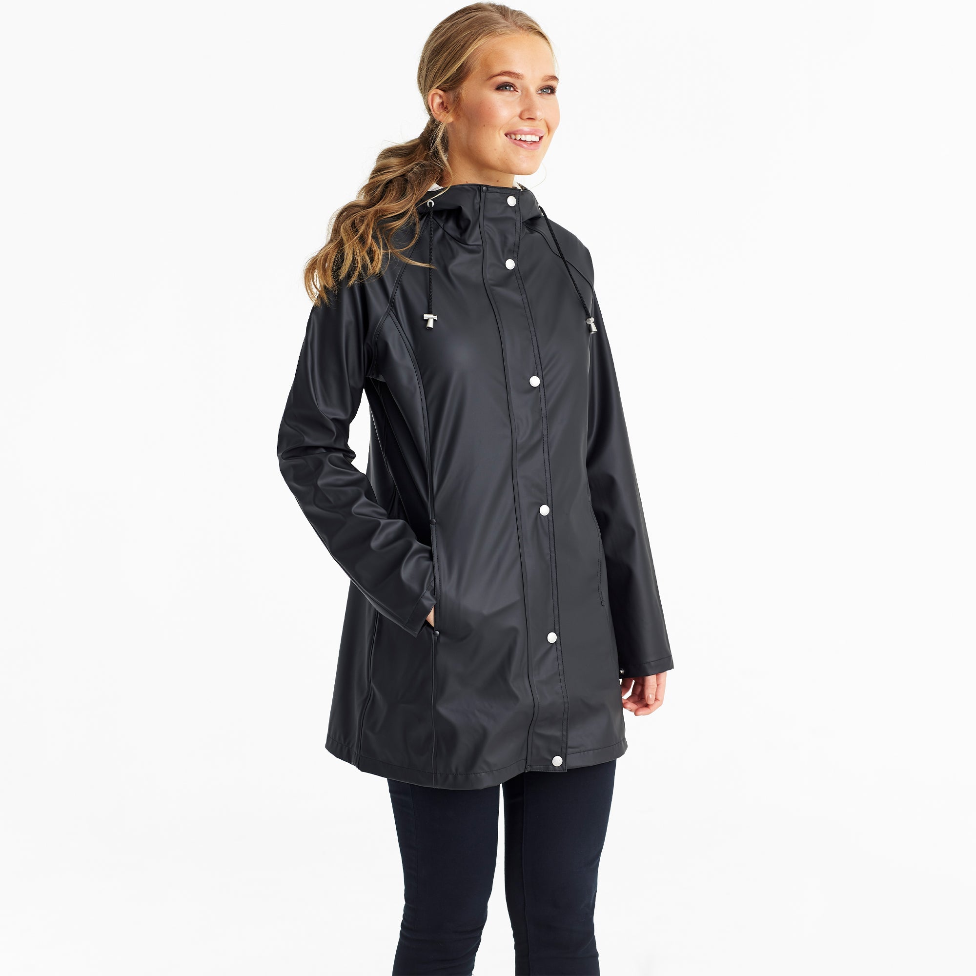 Regenjas RAIN87 - 001 Black | Black | Raincoat | Ilse Jacobsen
