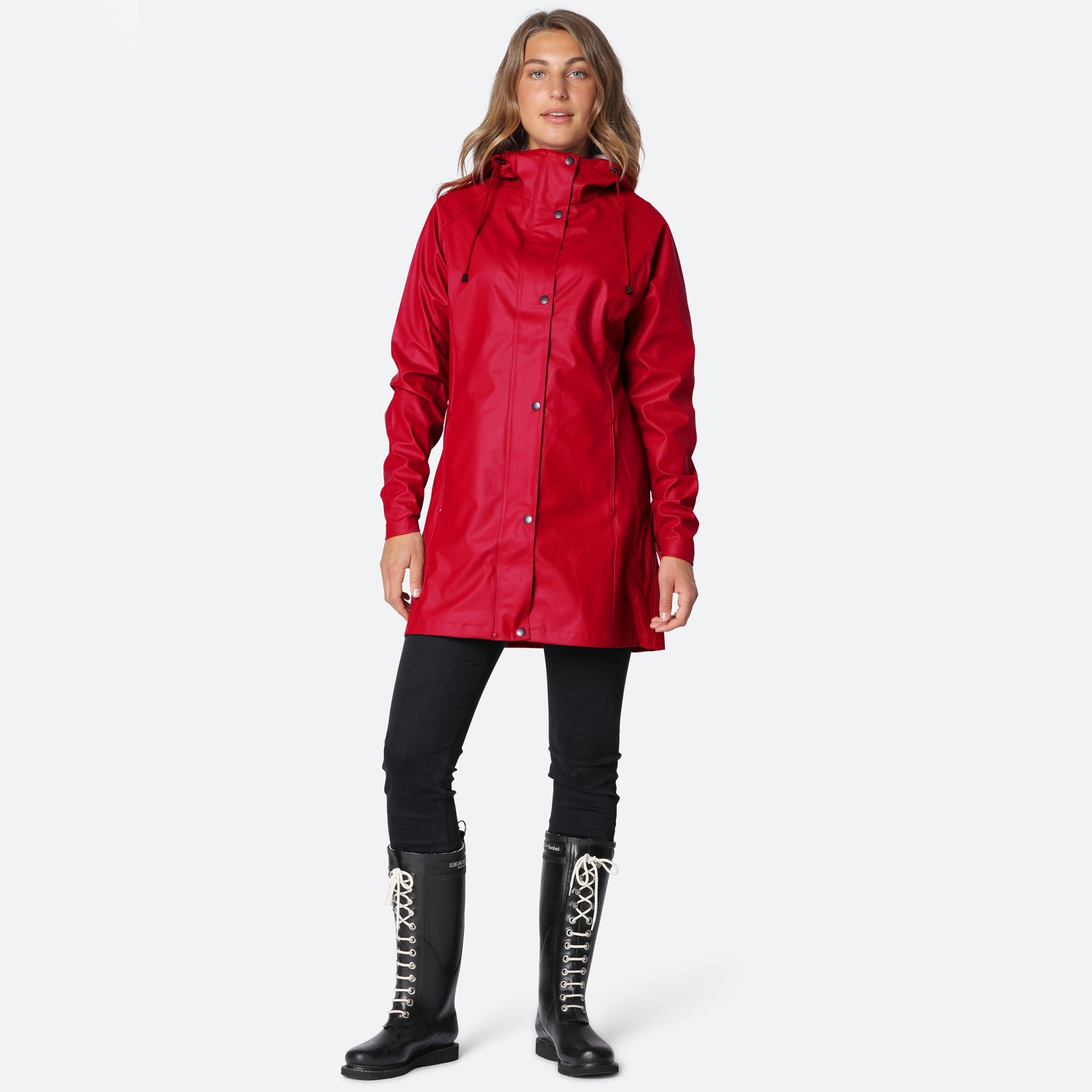 Regenjas RAIN87 - 303 Deep Red | Deep Red | Raincoat | Ilse Jacobsen