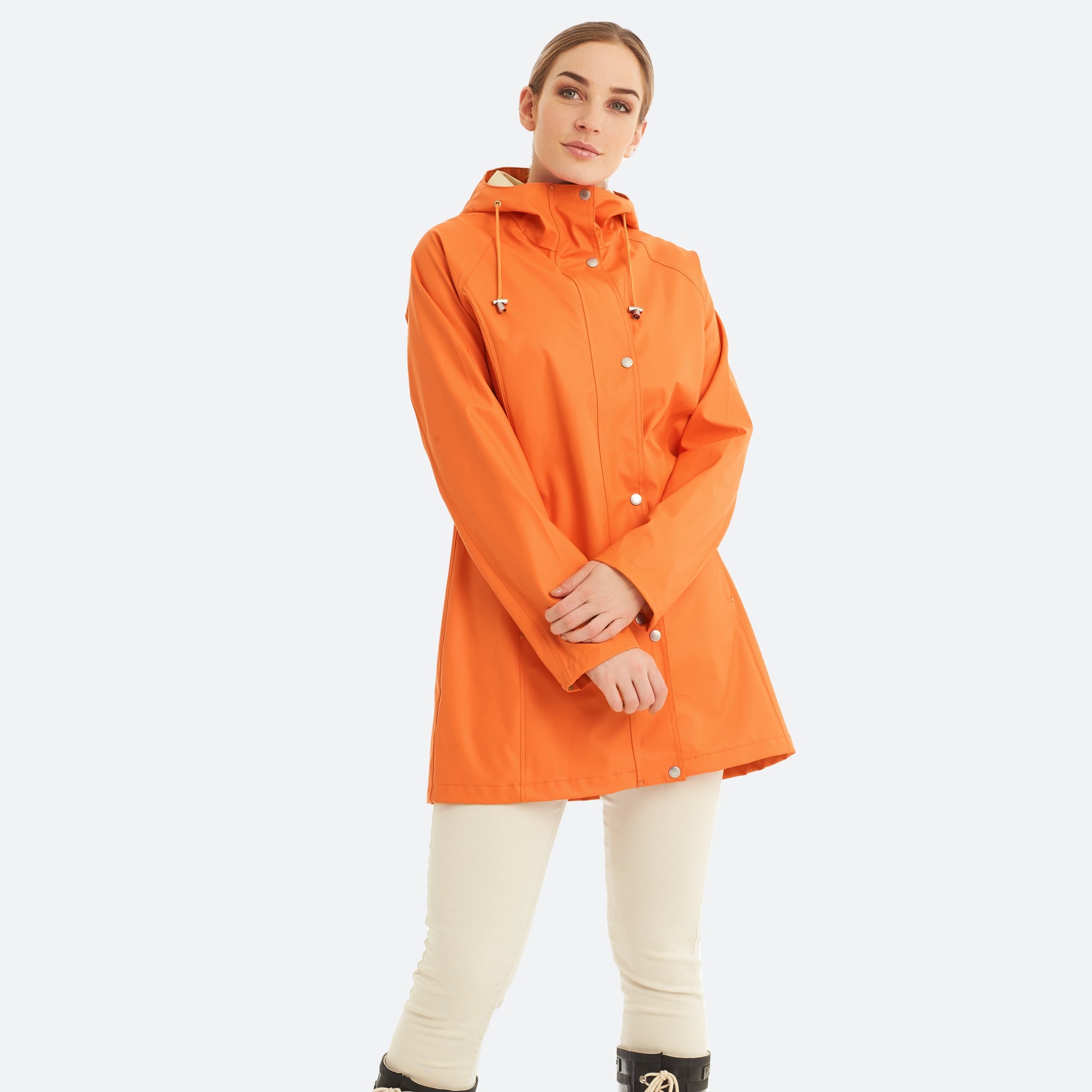 Regenjas RAIN87 - 836 Red Orange | Red Orange | Raincoat | Ilse Jacobsen