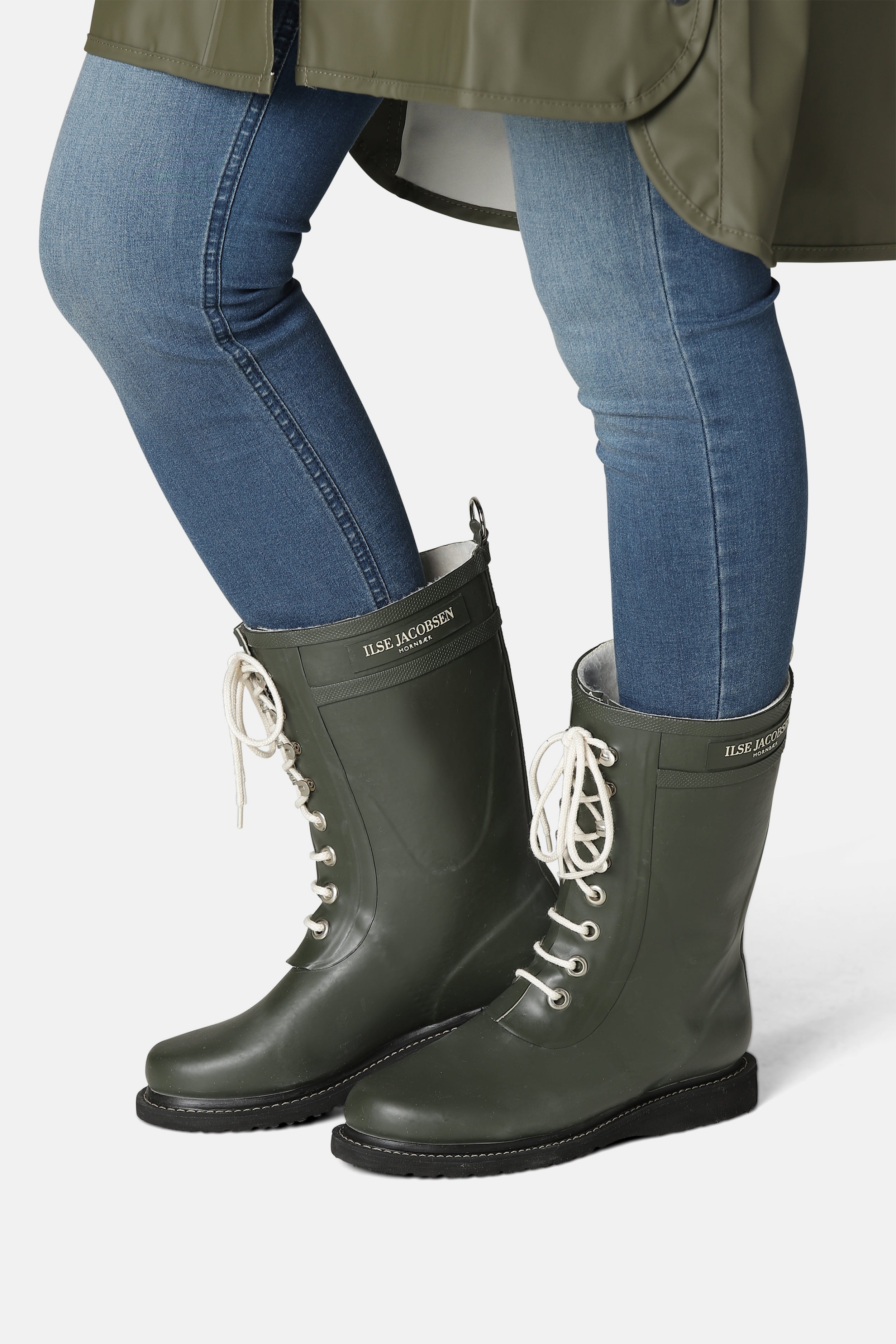 Regenlaarzen 3/4 RUB15 | Army | Rubber Boots | Ilse Jacobsen