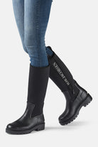 Hoge regenlaarzen RUBSTEP01 | Black Black | Shoes | Ilse Jacobsen